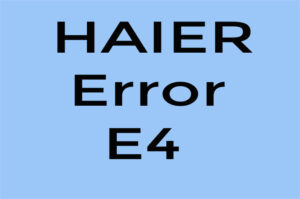 Errores--E4-haier