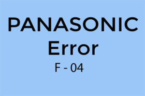 Error F04 en Panasonic